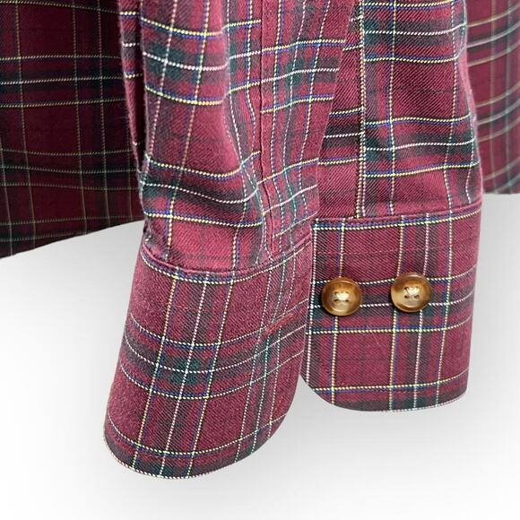 Brooks Brothers Tartan Plaid Button Down Long Sleeve Classic Cotton Shirt XL - Picture 8 of 11